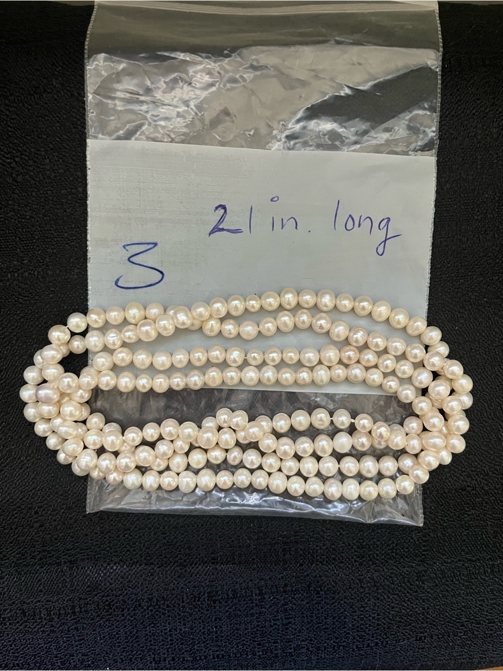 Vintage 21 inches Fresh Water Pearl Necklace